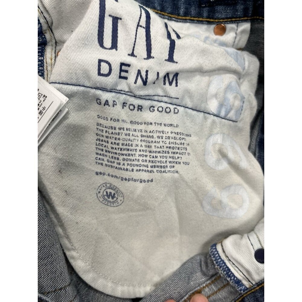 Sexy GAP Jeans Size 34x36 Dark Wash Athletic Fit Tapered Leg Stretch Denim💙 - Picture 5 of 5